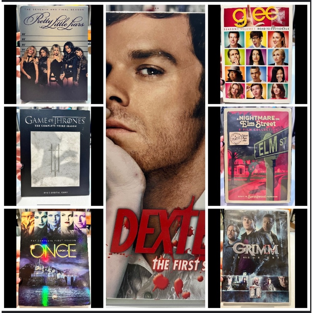 Pretty Little Liars, Dexter, Game of Thrones,‎ Glee, Elm St, Grimm, OUAT